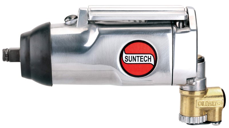 SUNTECH SM-401 Sunmatch 3/8" Butterfly Impact Wrench, Single Hammer, Air Powered, 12,000 Rpm, Silver,